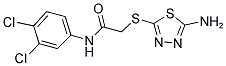 2-[(5-AMINO-1,3,4-THIADIAZOL-2-YL)THIO]-N-(3,4-DICHLOROPHENYL)ACETAMIDE Struktur