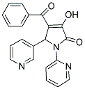 4-BENZOYL-3-HYDROXY-1-PYRIDIN-2-YL-5-PYRIDIN-3-YL-1,5-DIHYDRO-2H-PYRROL-2-ONE Struktur