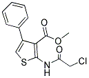 3-THIOPHENECARBOXYLIC ACID, 2-[(2-CHLOROACETYL)AMINO]-4-PHENYL-, METHYL ESTER Struktur