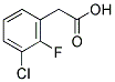 3-CHLORO-2-FLUOROPHENYLACETIC ACID Struktur