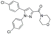 [1,5-BIS(4-CHLOROPHENYL)-1H-PYRAZOL-3-YL](MORPHOLINO)METHANONE Struktur