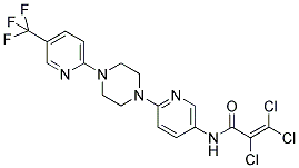 2,3,3-TRICHLORO-N-(6-(4-[5-(TRIFLUOROMETHYL)PYRIDIN-2-YL]PIPERAZINO)PYRIDIN-3-YL)ACRYLAMIDE Struktur