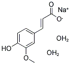 FERULIC ACID SODIUM SALT DIHYDRATE Struktur