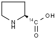 L-PROLINE, [14C(U)]- Struktur