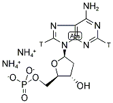 2'-DEOXYADENOSINE 5'-MONOPHOSPHATE, DIAMMONIUM SALT, [2,8-3H]- Struktur