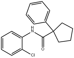 N-(2-CHLOROPHENYL)(PHENYLCYCLOPENTYL)FORMAMIDE Struktur