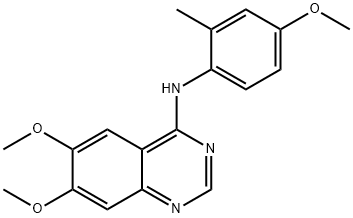 6,7-DIMETHOXY-N-(4-METHOXY-2-METHYLPHENYL)-4-QUINAZOLINAMINE Struktur