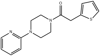 1-(4-(2-PYRIDYL)PIPERAZINYL)-2-(2-THIENYL)ETHAN-1-ONE Struktur