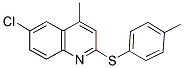 6-CHLORO-4-METHYL-2-QUINOLINYL 4-METHYLPHENYL SULFIDE Struktur