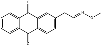 2-(9,10-DIOXO-9,10-DIHYDRO-2-ANTHRACENYL)ACETALDEHYDE O-METHYLOXIME Struktur