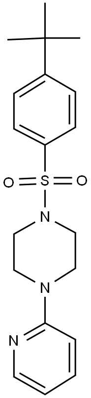 1-((4-(TERT-BUTYL)PHENYL)SULFONYL)-4-(2-PYRIDYL)PIPERAZINE|