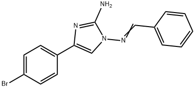 4-(4-BROMOPHENYL)-N1-[(E)-PHENYLMETHYLIDENE]-1H-IMIDAZOLE-1,2-DIAMINE Struktur