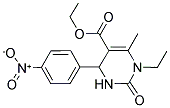 1-ETHYL-6-METHYL-4-(4-NITRO-PHENYL)-2-OXO-1,2,3,4-TETRAHYDRO-PYRIMIDINE-5-CARBOXYLIC ACID ETHYL ESTER Struktur