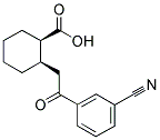 CIS-2-[2-(3-CYANOPHENYL)-2-OXOETHYL]CYCLOHEXANE-1-CARBOXYLIC ACID Struktur