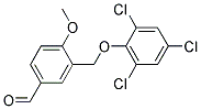 4-METHOXY-3-(2,4,6-TRICHLORO-PHENOXYMETHYL)-BENZALDEHYDE Struktur