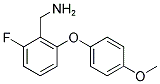 2-FLUORO-6-(4-METHOXYPHENOXY)BENZYLAMINE Struktur