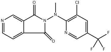 2-[[3-CHLORO-5-(TRIFLUOROMETHYL)-2-PYRIDINYL](METHYL)AMINO]-1H-PYRROLO[3,4-C]PYRIDINE-1,3(2H)-DIONE Struktur