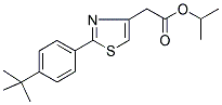 ISOPROPYL 2-(2-[4-(TERT-BUTYL)PHENYL]-1,3-THIAZOL-4-YL)ACETATE Struktur