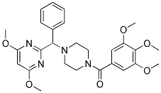 1-[A-(4,6-DIMETHOXYPYRIMIDIN-2-YL)BENZYL]-4-(3,4,5-TRIMETHOXYBENZOYL)PIPERAZINE Struktur