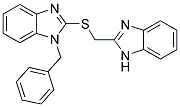 2-[(1H-BENZIMIDAZOL-2-YLMETHYL)THIO]-1-BENZYL-1H-BENZIMIDAZOLE Struktur