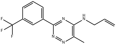 N-ALLYL-6-METHYL-3-[3-(TRIFLUOROMETHYL)PHENYL]-1,2,4-TRIAZIN-5-AMINE Struktur