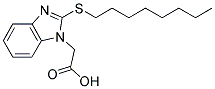 [2-(OCTYLTHIO)-1H-BENZIMIDAZOL-1-YL]ACETIC ACID Struktur