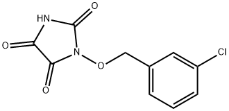 1-[(3-CHLOROBENZYL)OXY]-1H-IMIDAZOLE-2,4,5(3H)-TRIONE Struktur