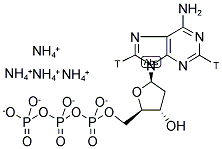 2'-DEOXYADENOSINE 5'-TRIPHOSPHATE, TETRAAMMONIUM SALT, [2,8-3H]- Struktur