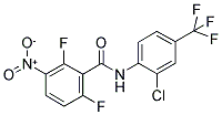 N-[2-CHLORO-4-(TRIFLUOROMETHYL)PHENYL]-2,6-DIFLUORO-3-NITROBENZAMIDE Struktur