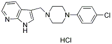 3-([4-(4-CHLOROPHENYL)PIPERAZIN-1-YL]METHYL)-1H-PYRROLO(2,3-B)PYRIDINE HYDROCHLORIDE Struktur