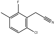 6-CHLORO-2-FLUORO-3-METHYLPHENYLACETONITRILE Struktur