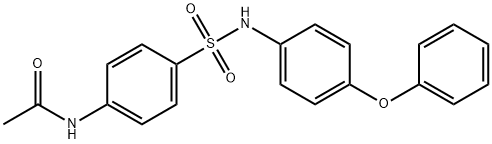 N-(4-(((4-PHENOXYPHENYL)AMINO)SULFONYL)PHENYL)ETHANAMIDE Struktur