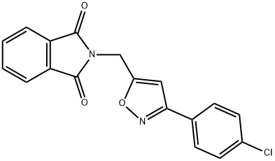 2-([3-(4-CHLOROPHENYL)-5-ISOXAZOLYL]METHYL)-1H-ISOINDOLE-1,3(2H)-DIONE Struktur