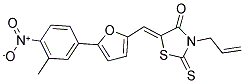 (5Z)-3-ALLYL-5-{[5-(3-METHYL-4-NITROPHENYL)-2-FURYL]METHYLENE}-2-THIOXO-1,3-THIAZOLIDIN-4-ONE Struktur