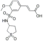 (2E)-3-(3-([(1,1-DIOXIDOTETRAHYDROTHIEN-3-YL)AMINO]SULFONYL)-4-METHOXYPHENYL)ACRYLIC ACID Struktur