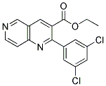 2-(3,5-DICHLOROPHENYL)-1,6-NAPHTHYRIDINE-3-CARBOXYLIC ACID, ETHYL ESTER Struktur