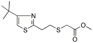 METHYL 2-((2-[4-(TERT-BUTYL)-1,3-THIAZOL-2-YL]ETHYL)THIO)ACETATE Struktur