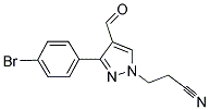 3-[3-(4-BROMOPHENYL)-4-FORMYL-1H-PYRAZOL-1-YL]PROPANENITRILE Struktur