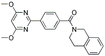 2-[4-(4,6-DIMETHOXYPYRIMIDIN-2-YL)BENZOYL]-1,2,3,4-TETRAHYDROISOQUINOLINE Struktur