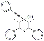 1,3,5-TRIMETHYL-2,6-DIPHENYL-4-(PHENYLETHYNYL)PIPERIDIN-4-OL Struktur