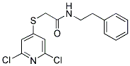 2-[(2,6-DICHLOROPYRIDIN-4-YL)THIO]-N-(2-PHENYLETHYL)ACETAMIDE Struktur