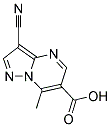 3-CYANO-7-METHYLPYRAZOLO[1,5-A]PYRIMIDINE-6-CARBOXYLIC ACID Struktur