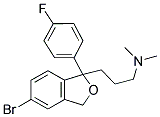 5-BROMO-1-(3-DIMETHYLAMINOPROPYL)-1-(4-FLUOROPHENYL)-1,3-DIHYDROISOBENZOFURAN Struktur