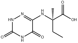 N-(3,5-DIOXO-2,3,4,5-TETRAHYDRO-1,2,4-TRIAZIN-6-YL)ISOVALINE Struktur