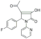 4-ACETYL-5-(4-FLUOROPHENYL)-3-HYDROXY-1-PYRIDIN-2-YL-1,5-DIHYDRO-2H-PYRROL-2-ONE Struktur