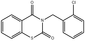 3-(2-CHLOROBENZYL)-2H-1,3-BENZOTHIAZINE-2,4(3H)-DIONE Struktur