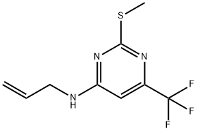 N-ALLYL-2-(METHYLSULFANYL)-6-(TRIFLUOROMETHYL)-4-PYRIMIDINAMINE Struktur