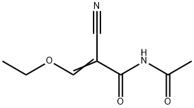 (2E)-N-ACETYL-2-CYANO-3-ETHOXYACRYLAMIDE Struktur