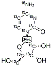 CYTIDINE (U-13C9; U-15N3) Struktur