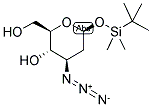 3-AZIDO-2,3-DIDEOXY-1-O-(TERT-BUTYLDIMETHYLSILYL)-BETA-D-ARABINO-HEXOPYRANOSE Struktur